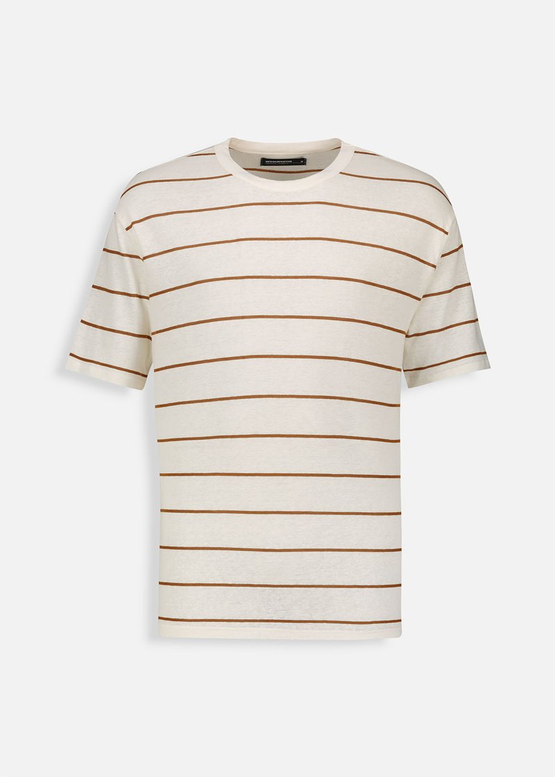 StayNew Striped Oversize Linen Blend T-shirt image